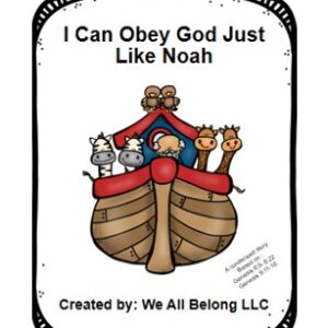 I Can Obey God Adapted Bible Binder